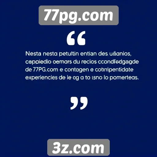 Entrevista com usuários sobre a confiabilidade do 77pg.com