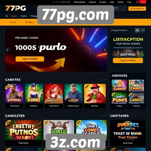 Avaliação da interface de usuário do site 77pg.com
